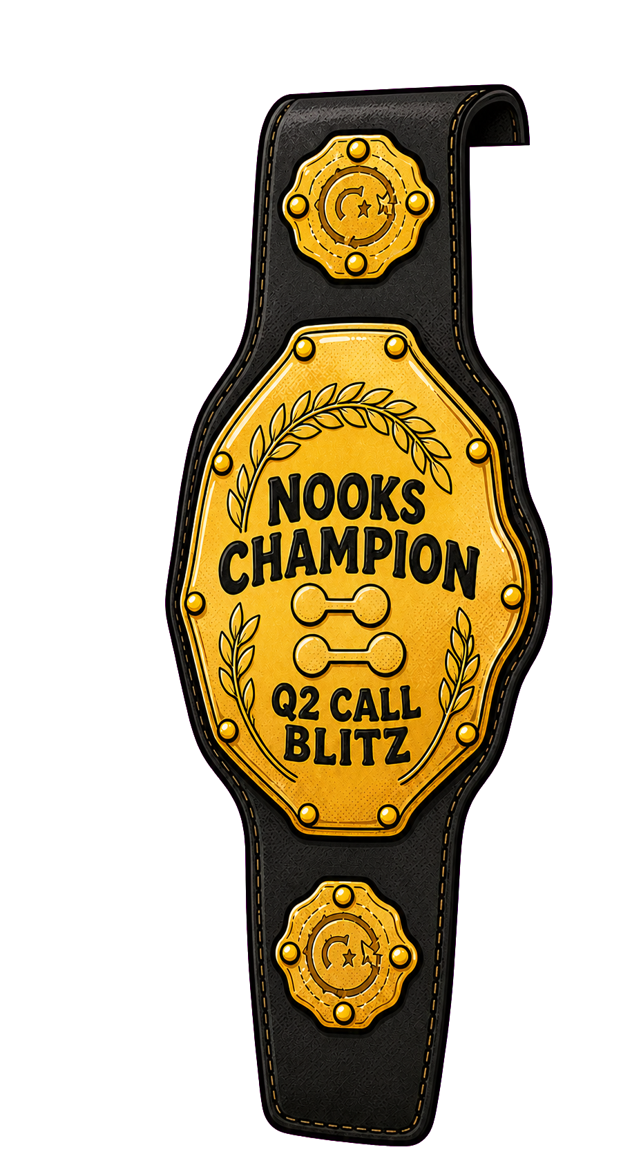 Nooks championship belt won at Replit's Q2 kickoff call blitz